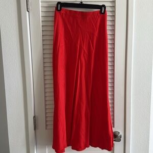 L’Agence Perin Midi Silk Skirt